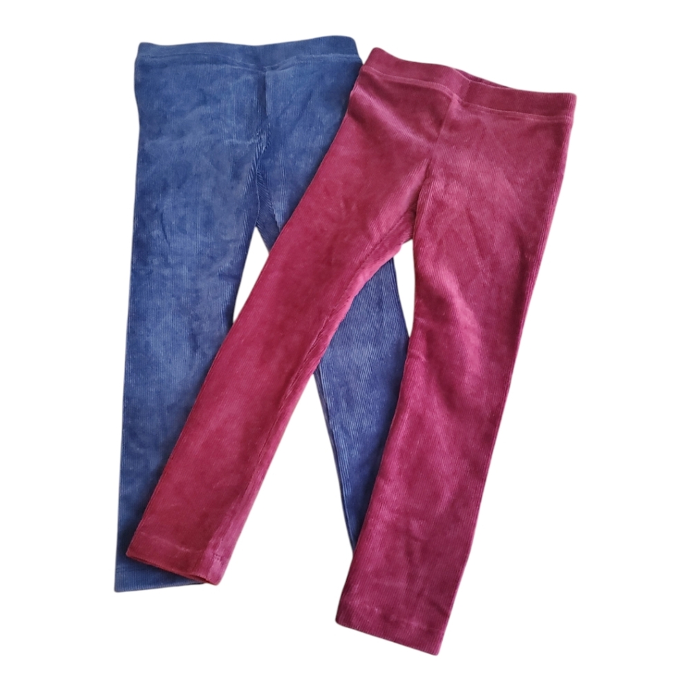 Crewcuts velvet leggings size 5